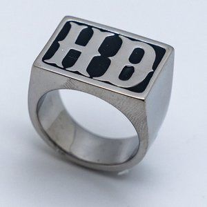 Big Men's Stainless Steel Large HD Motorcycle Biker Ring 195